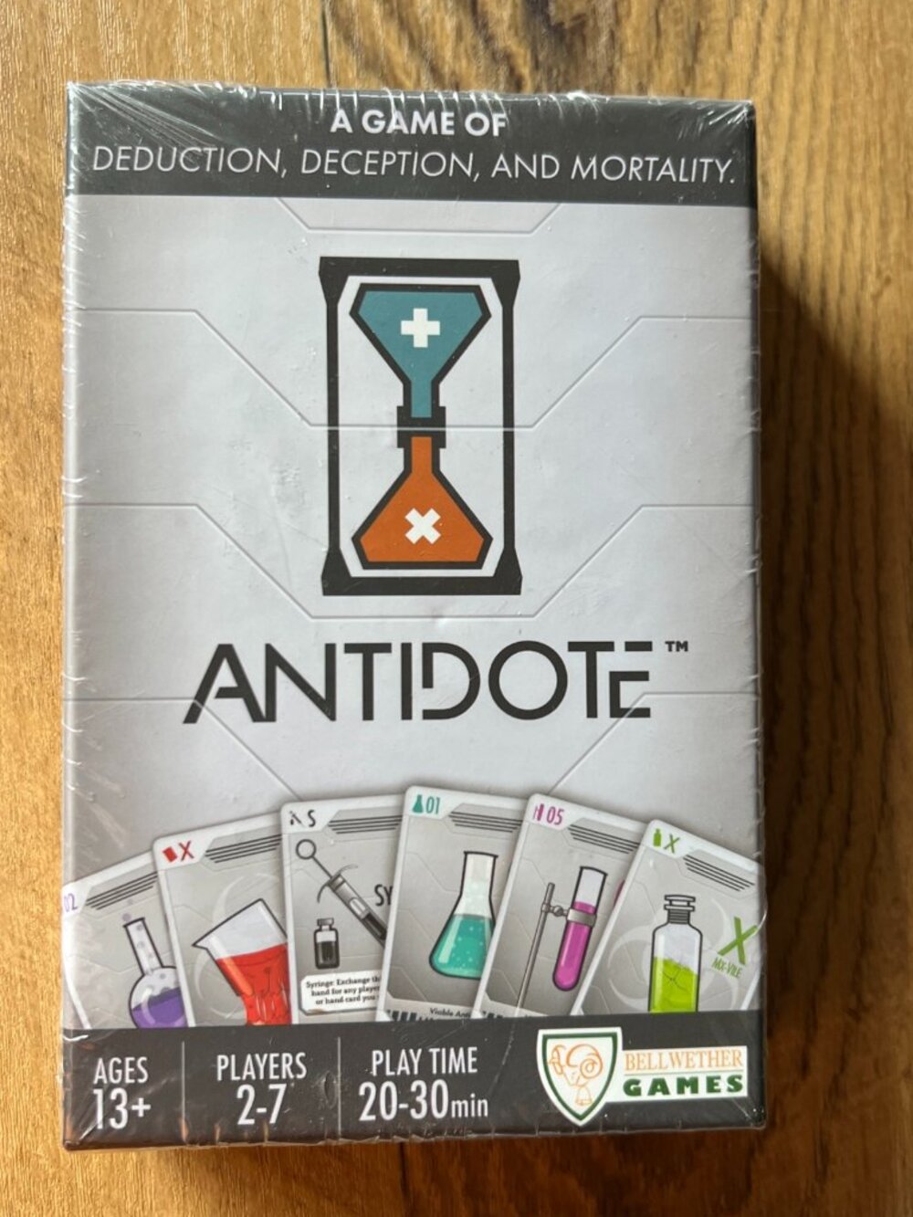 Antidote Card Game A Game of Deduction Deception Mortality By Bellwether New